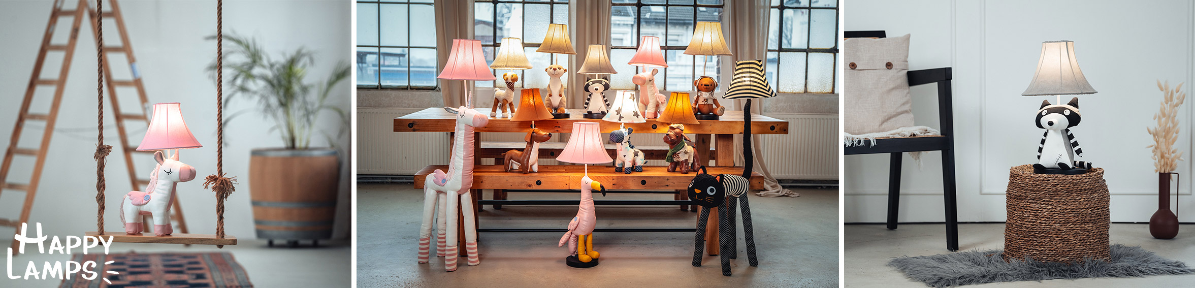 Steh- und Tischlampen von Happy Lamps